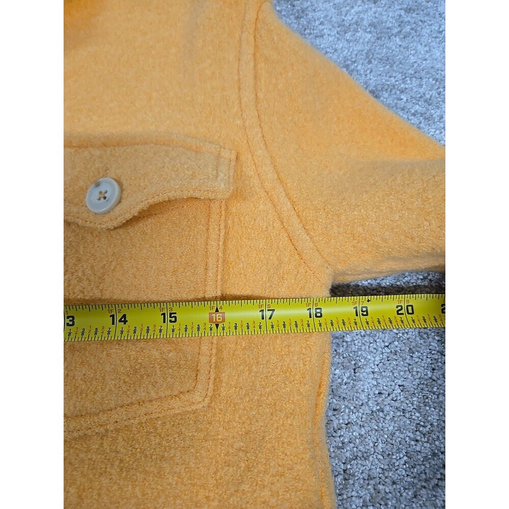 Aritzia Wilfred Free The Ganna Shirt Jacket 100% Merino‎ Wool Yellow Women’s XS - Picture 7 of 9